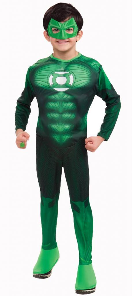 Green Lantern Deluxe Costume - Kids Fancy Dress