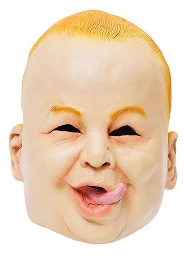 Adult Baby Boy Fat Face Mask by Bristol Novelties BM404 | Karnival Costumes