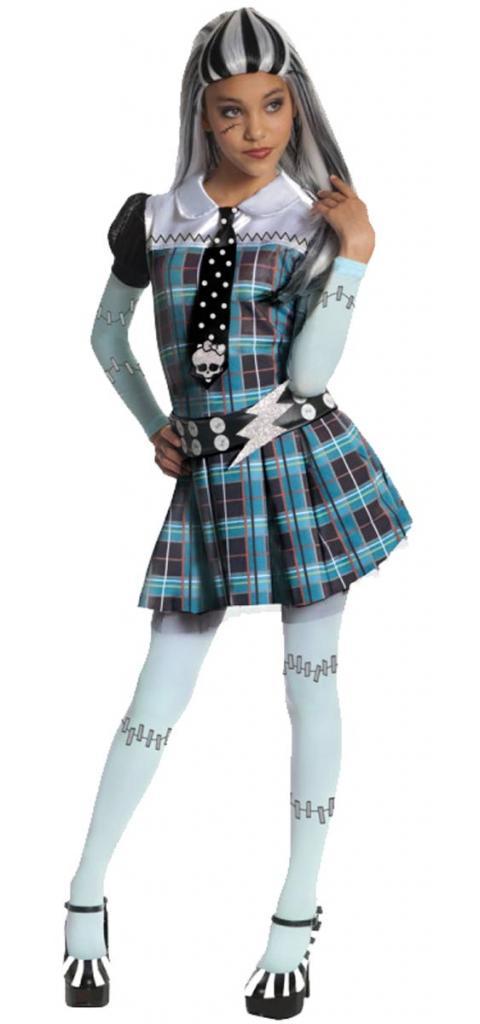 Frankie Stein Costume for Girls from a collection of Monster High fancy dress at Karnival Costumes your dress up specialists
