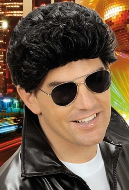 Greaser Wig for Men in Black by Widmann T0801 from a collection at Karnival Costumes online party shop