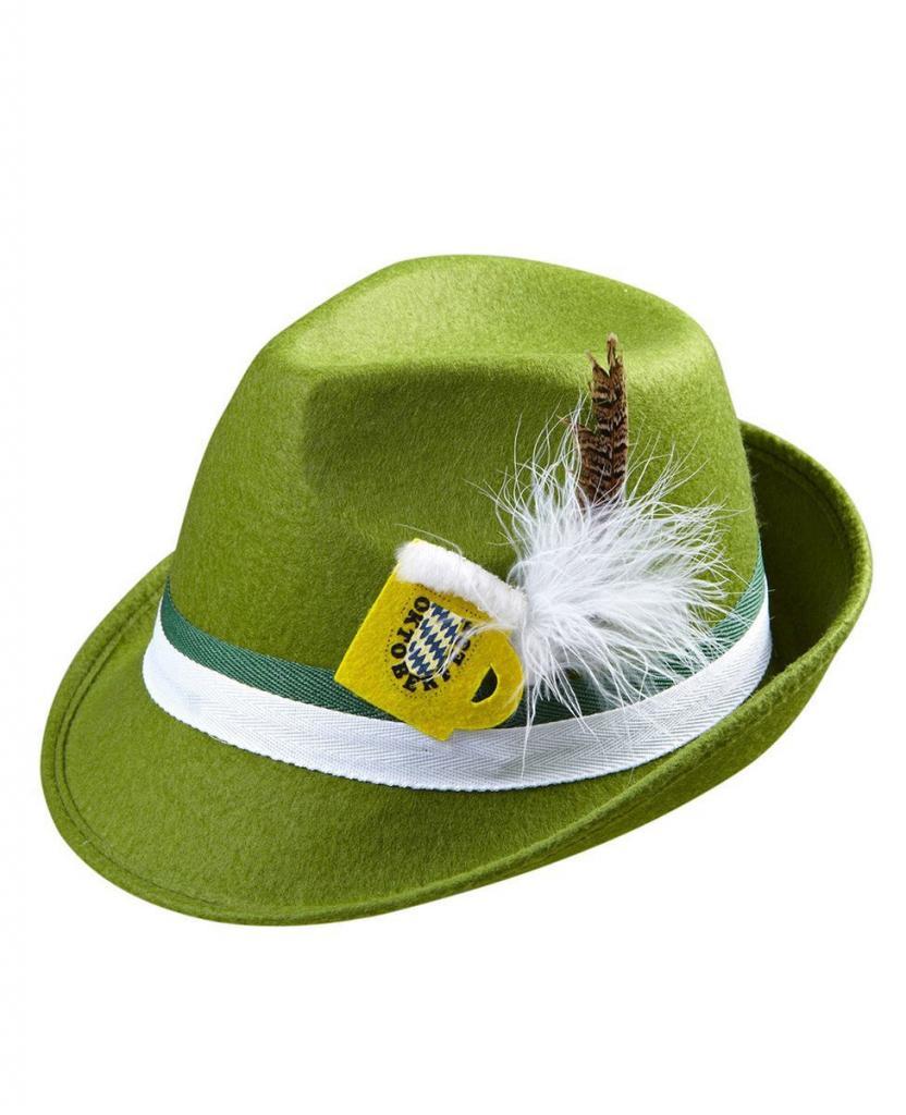 Bavarian Fedora with Feathers by Widmann 0061A available in UK from Karnival Costumes