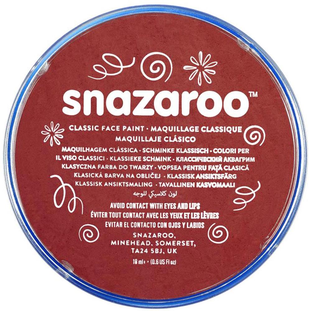 Burgundy Snazaroo Face Paint 18ml pot by Snazaroo 1118866 available here at Karnival Costumes online party shop