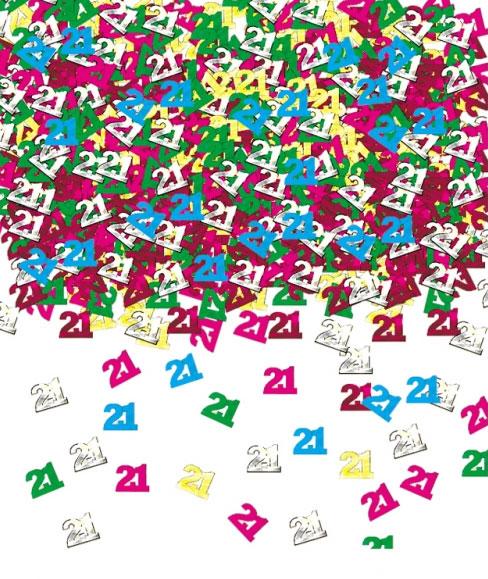 Age 21 Party Confetti Mix for twenty first birthday parties from Karnival Costumes