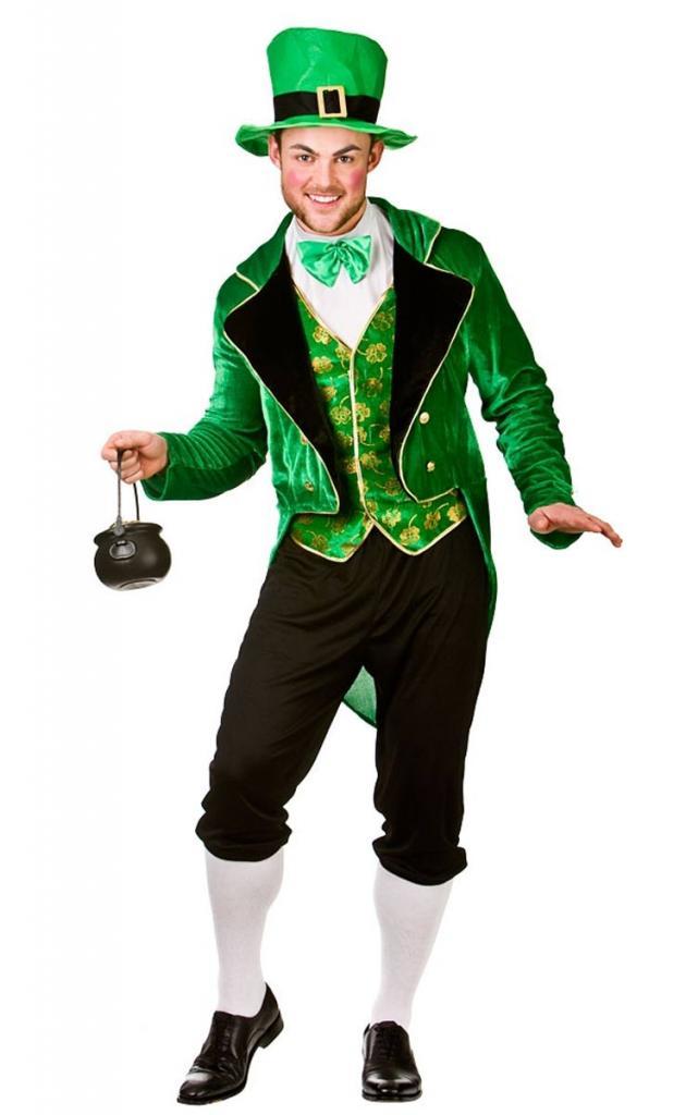 Deluxe Leprechaun Adult Costume by Wicked XM-3215 available here at Karnival Costumes online party shop