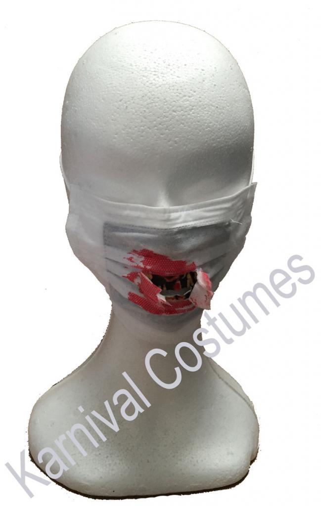 Zombie Doctor Face Mask - Cheap BA263 from Karnival Costumes