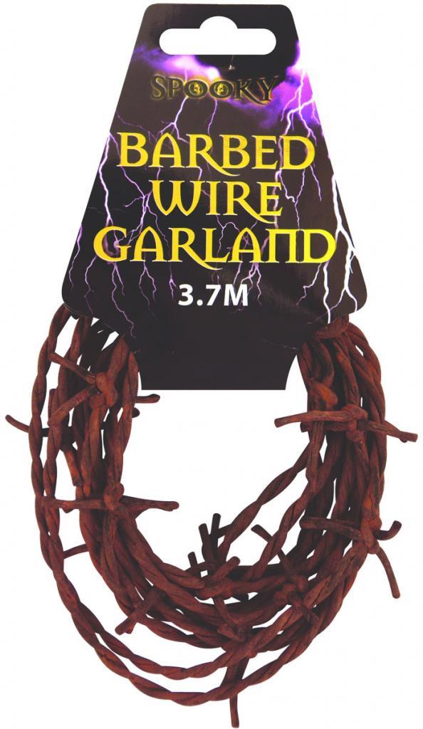 Realistic Rusty Barbed Wire in 12ft lengths. Very affordable 09447 from Karnival Costumes