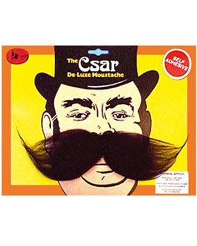 Czar Moustache in Black by Steptoes M14 available from a huge selection at Karnival Costumes