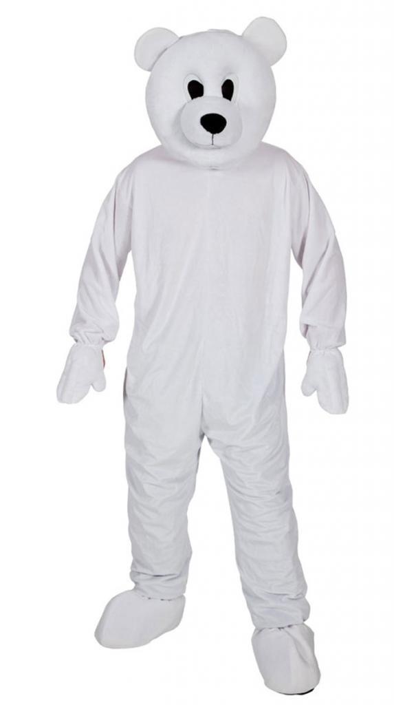 Polar Bear Mascot Fancy Dress Costume by Wicked MA-8567 available in adult one-size from Karnival Costumes