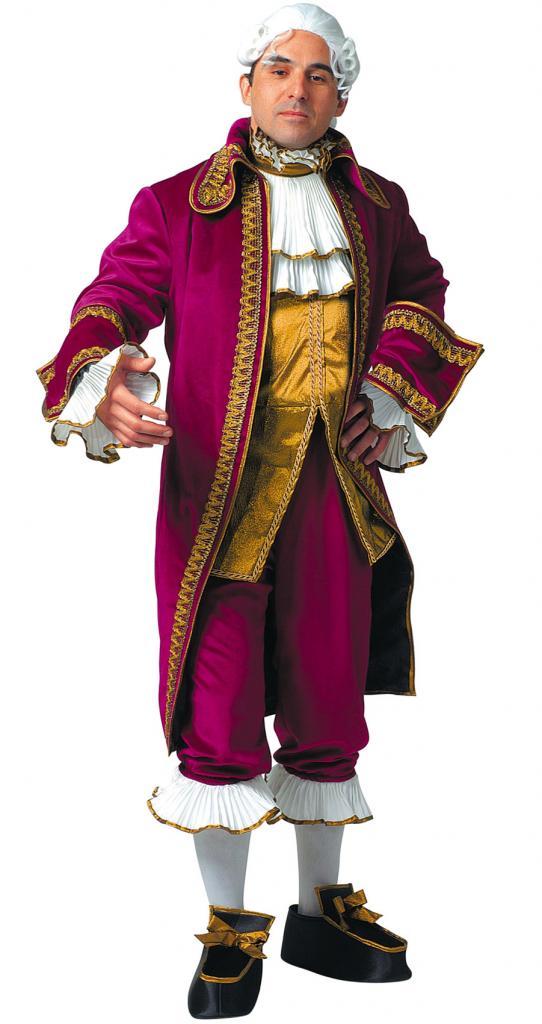 Baroque Baron Costume in Velvet by Stamco 209107 and available in the UK from Karnival Costumes