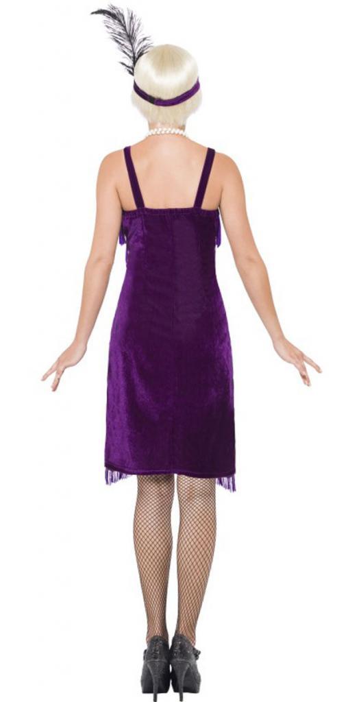 Jazz Time Flapper Fancy Dress for Gangster and Valentines parties. Available in all sizes to extra extra large from Karnival Costumes item: 22424