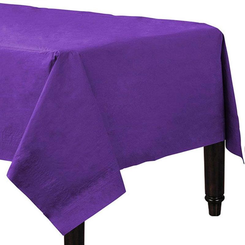 Purple Paper Tablecover measuring 137cm x 274cm by Amscan 57115-106 availkable here at Karnival Costumes online party shop