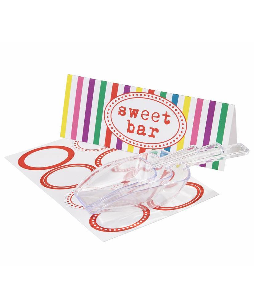 Mix and Match Sweet Scoop Set with Labels and Sign by Talking Tabels MIX-SCOOP-MULTI and available here at Karnival Costumes online party shop