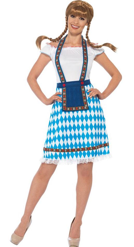 Bavarian Maid Costume for Oktoberfest by Smiffy 45974 available here at Karnival Costumes online Oktoberfest party shop