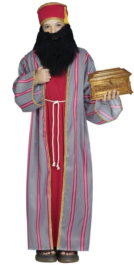 Children's 3 Wise Men Nativity Fancy Dress Costume in Red by Fun World 13194R available here at Karnival Costumes online Christmas Party Shop