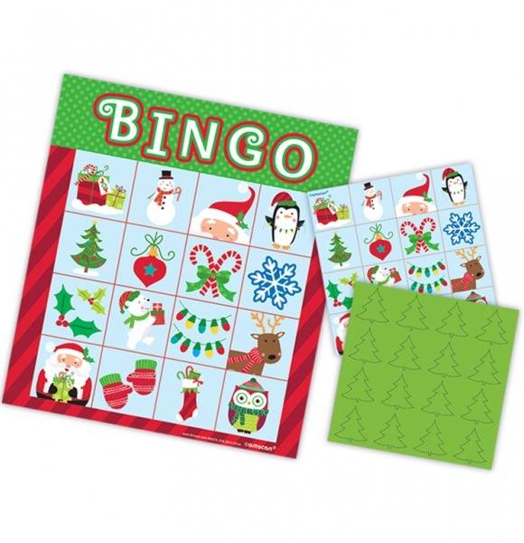 Christmas Party Bingo Game by Amscan 395074 available here at Karnival Costumes online Christmas party shop