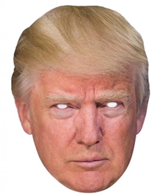 Donald Trump Celebrity Face Mask by Maskerade DTRUM02 available here at Karnival Costumes online party shop