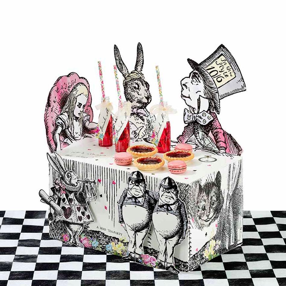 Truly Alice Buffet Treat Stand by Talking Tables TSALICE-BUFFETSTAND and available here at Karnival Costumes online party shop