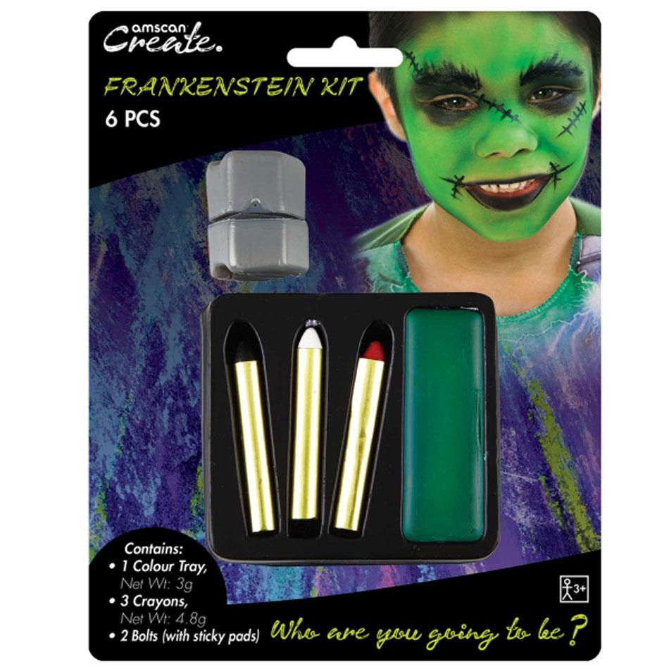 Basic Frankenstein Make Up Kit by Amscan 9901420 available here at Karnival Costumes online Halloween shop
