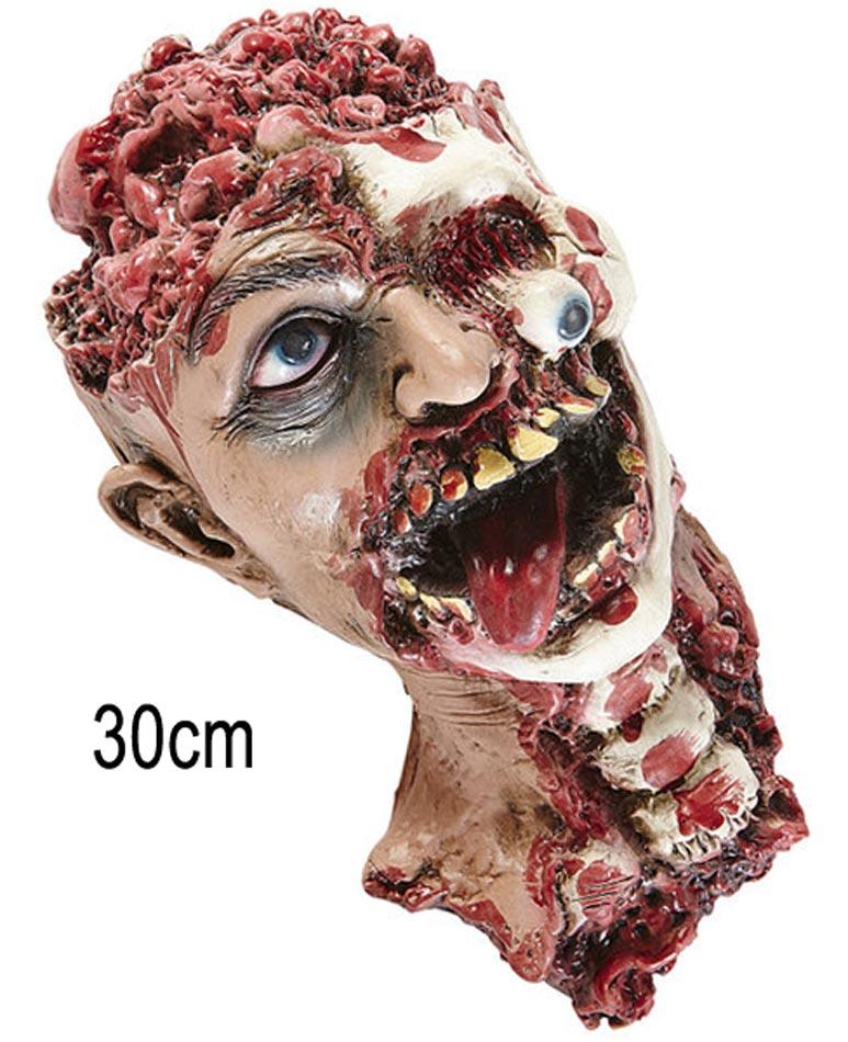 Gruesome Rotting Head with Neck and Gouged Eye by Widmann 00479 available here at Karnival Costumes online Halloween Shop