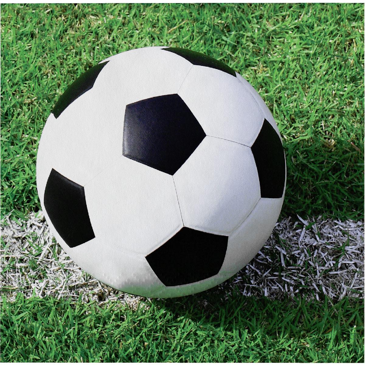 Football Beverage Napkins - 18x 2Ply by Creative Party 657966 available from the entire collection here at Karnival Costumes online party shop