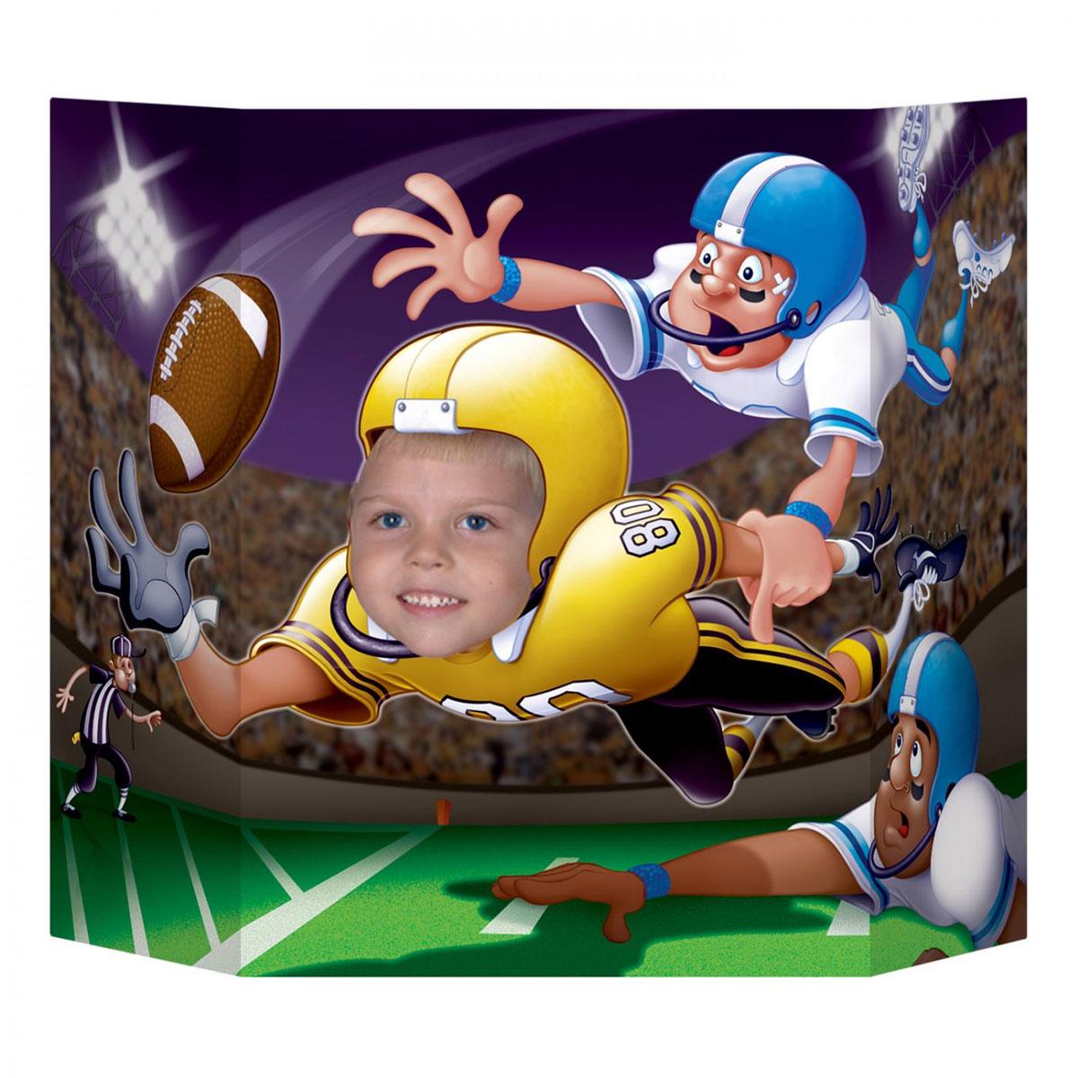 NFL American Football Photo Prop by Beistle 57967 avaiable from a large selectionof NFL SUperbowl party items and decorations here at Karnival Costumes online party shop