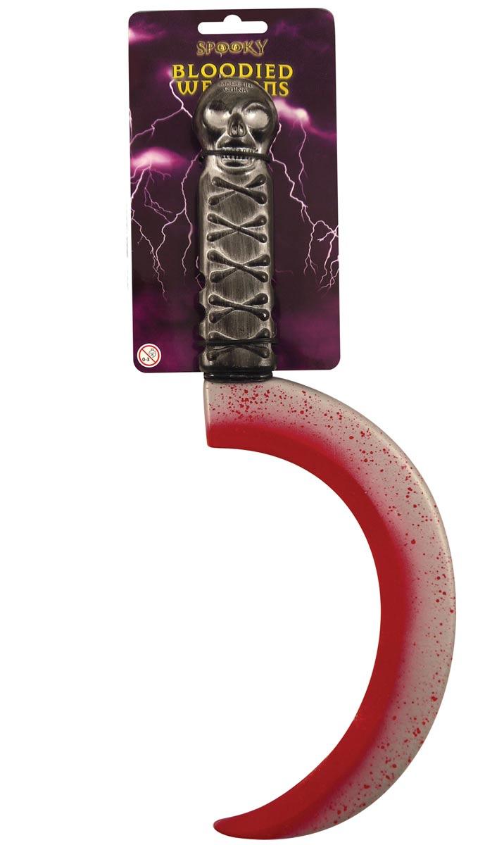 Bloody Horror Sickle for Halloween by Henbrandt V57002_Sickle available here at Karnival Costumes online party shop