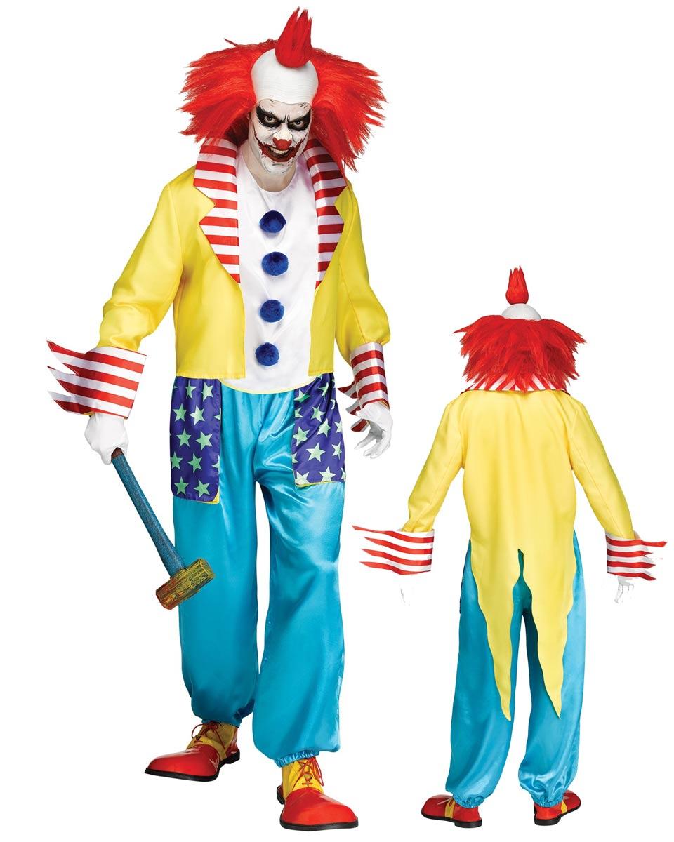 Wicked Clown Master Costume Horror Klown Fancy Dress by Fun World ...