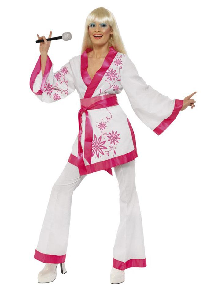 70's Kimono Costume - Dancing Queen Abba Costume by Smiffy 33348 available here at Karnival Costumes online party shop