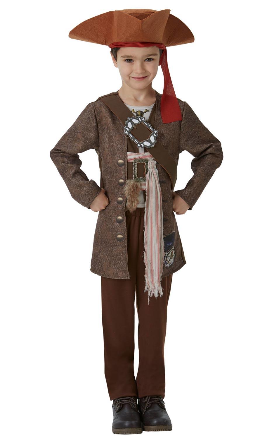 Deluxe Captain Jack Sparrow Fancy Dress  Disney Costume by Rubies 630788 available here at Karnival Costumes online party shop