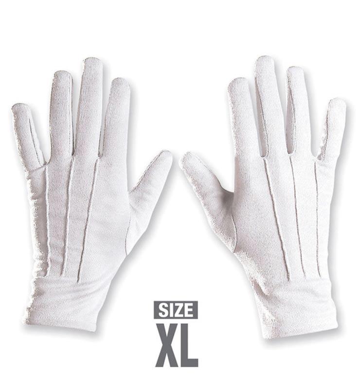 Men's XL White Dress Gloves by Widmann 46907 available from a great selection of gent's gloves here at Karnival Costumes online party shop