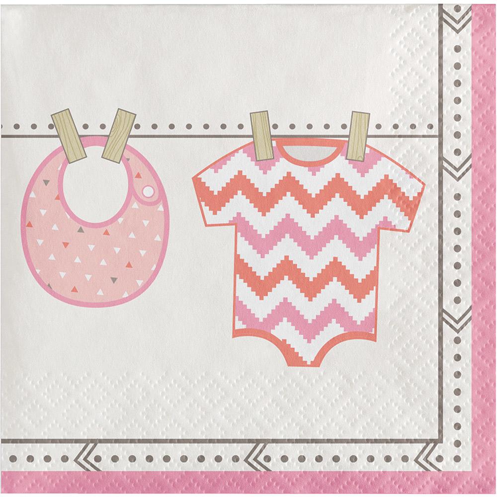 Bundle of Joy Celebration Girl Beverage Napkins - pk16by Creative Party 331742 available here at Karnival Costumes online party shop