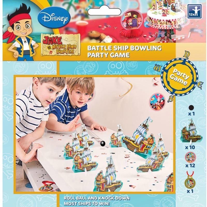 Jake & Neverland Pirates Bowling Ships Party Game by Amscan 996855 available here at Karnival Costumes online party shop