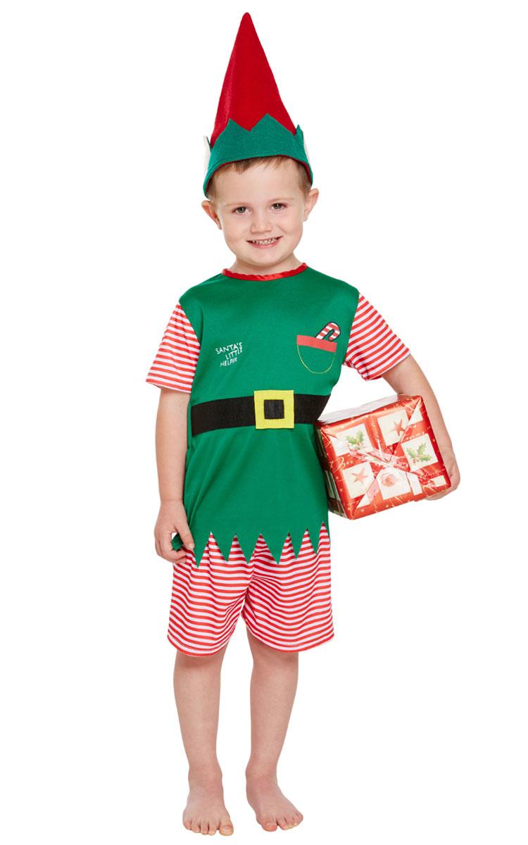 Toddler's Santa's Little Helper Fancy Dress Costume by Henbrandt W20369 available here at Karnival Costumes online Christmas party shop
