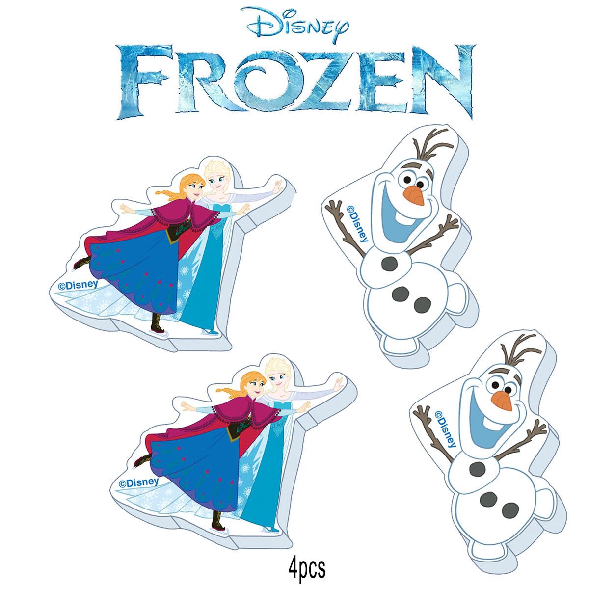 Disney's Frozen Character Eraser Assortment 4 pc pack by Amscan 999274 available here at Karnival Costumes online party shop