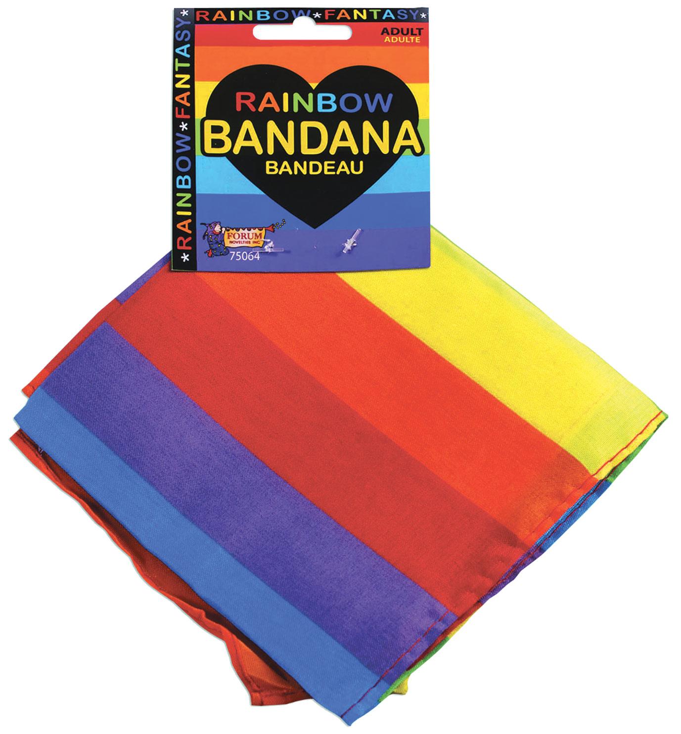 Rainbow Pride Bandana by Forum Novelties 75064 available in the UK here at Karnival Costumes online party shop