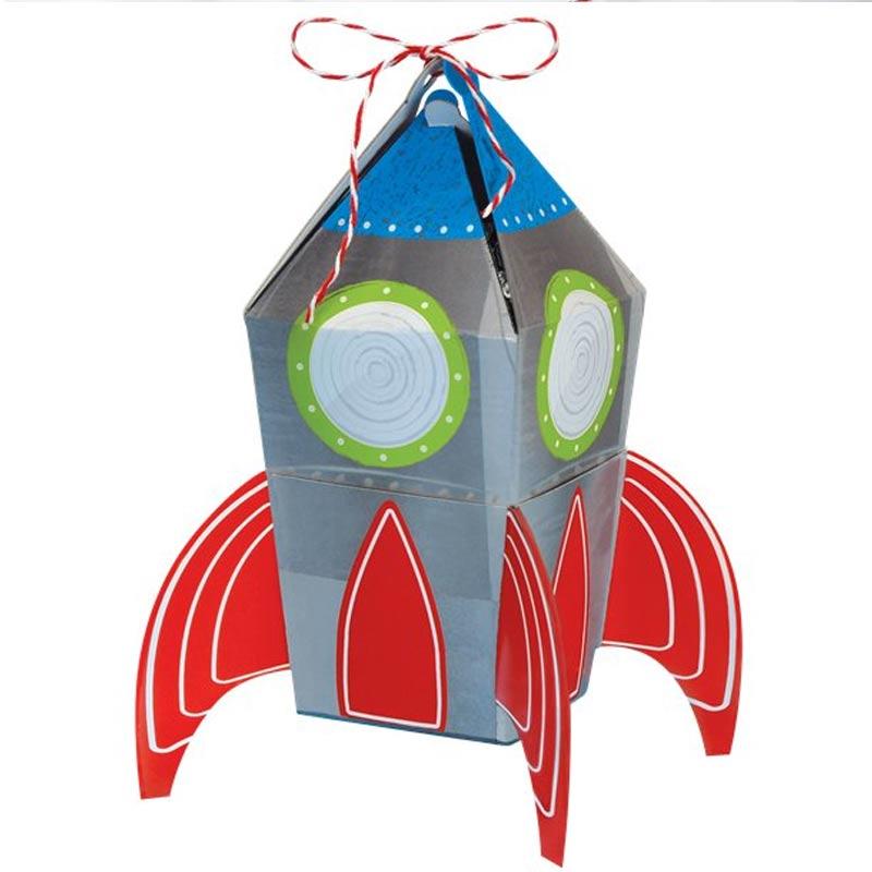 Blast Off Birthday Favour Boxes 8pcs  by Amscan 3902278 available in the UK here at Larnival Costumes online party shop