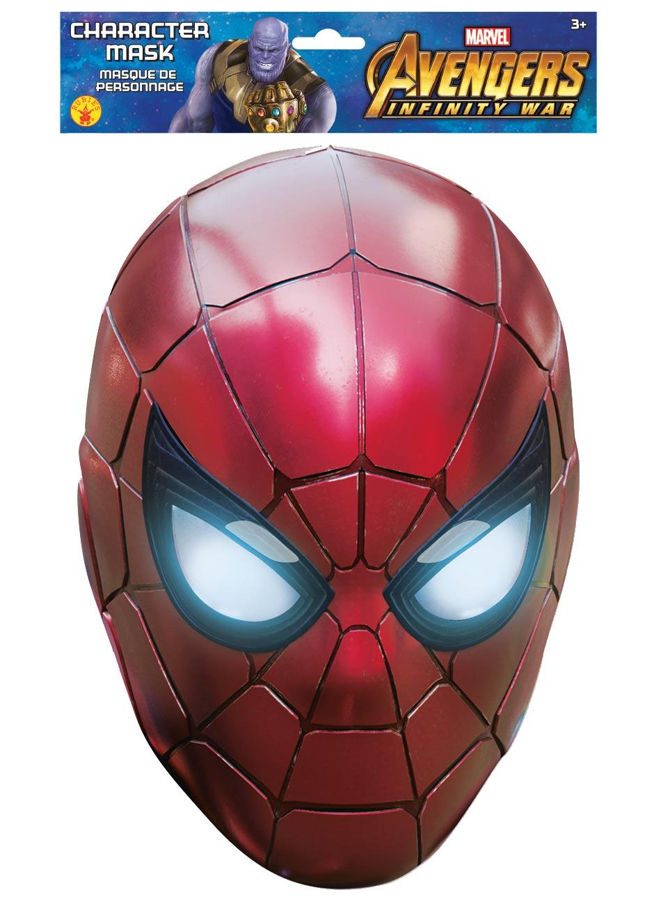Iron Spiderman Character Face Mask by Mask-erade 200333 available from the Avengers Infinity War collection here at Karnival Costumes online party shop