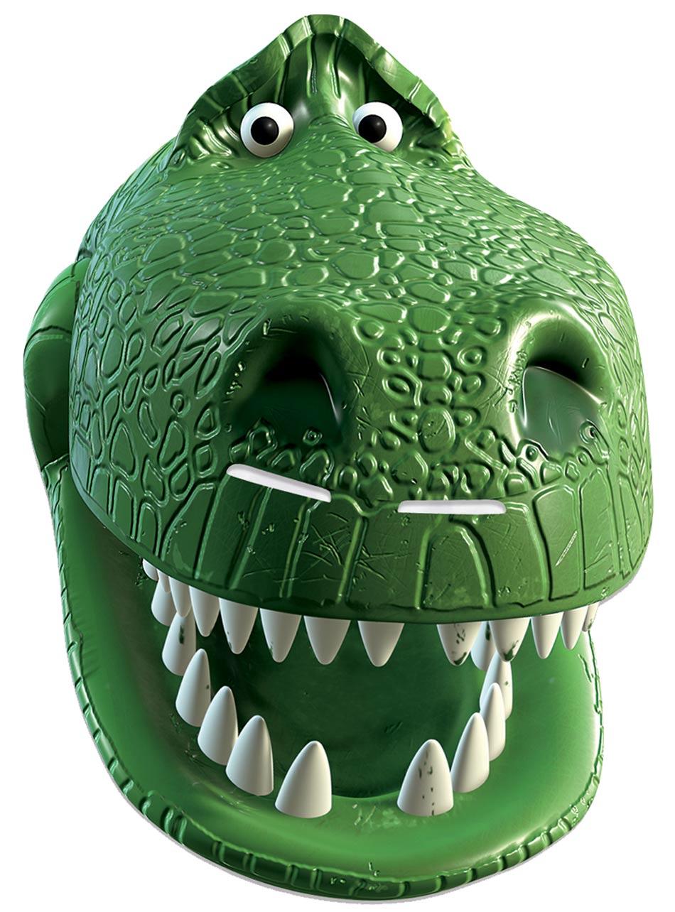 Toy Story Rex Face Mask by Mask-erade 300393 available from the collecion here at Karnival Costumes