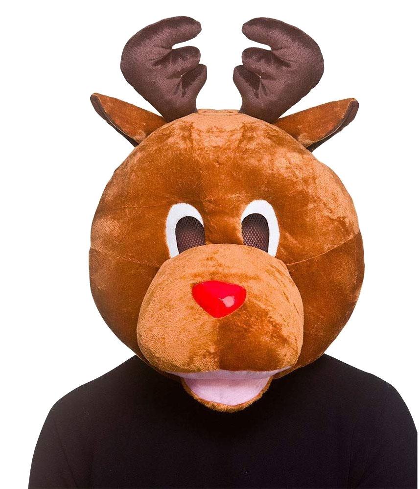 Reindeer Mascot Head by Wicked XM4647 available here at Karnival Costumes online Christmas party shop