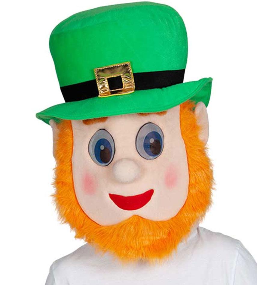 Mascot sized Leprechaun Head by Wicked MH-1506 available here at Karnival Costumes online party shop
