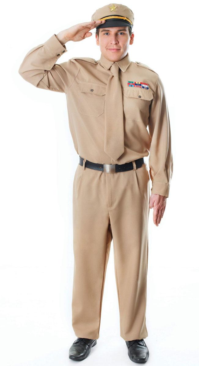 US WWII Army General Costume for adults by Bristol Novelties AC994 available here at Karnival Costumes online party shop