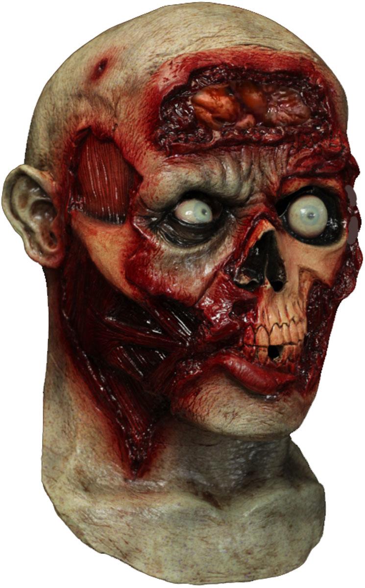 Zombie Pulsing Brains Mask Digital Dudz by Ghoulish Production 10317 available here at Karnival Costumes online Halloween party shop