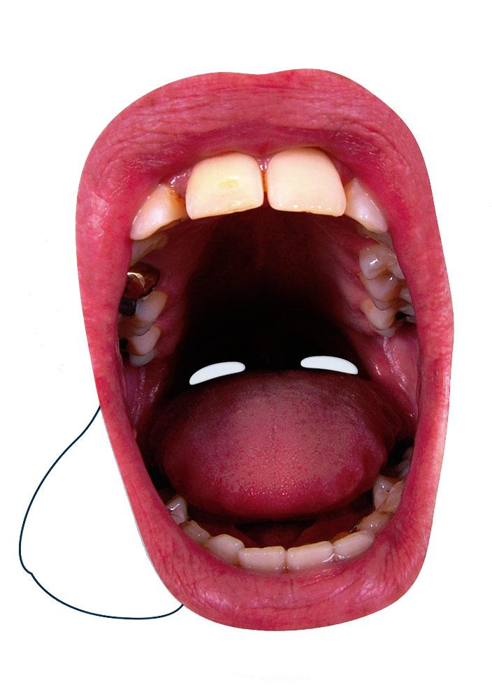 Big Mouth Open Wide Facemask by Mask-erade MOUTH04 available here at Karnival Costumes online party shop