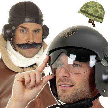 RAF charcater cosume hats and flying helmets. Good selection in lncluding Jet Pilot helmet all availabl ehere at Karnival Costumes online party shop
