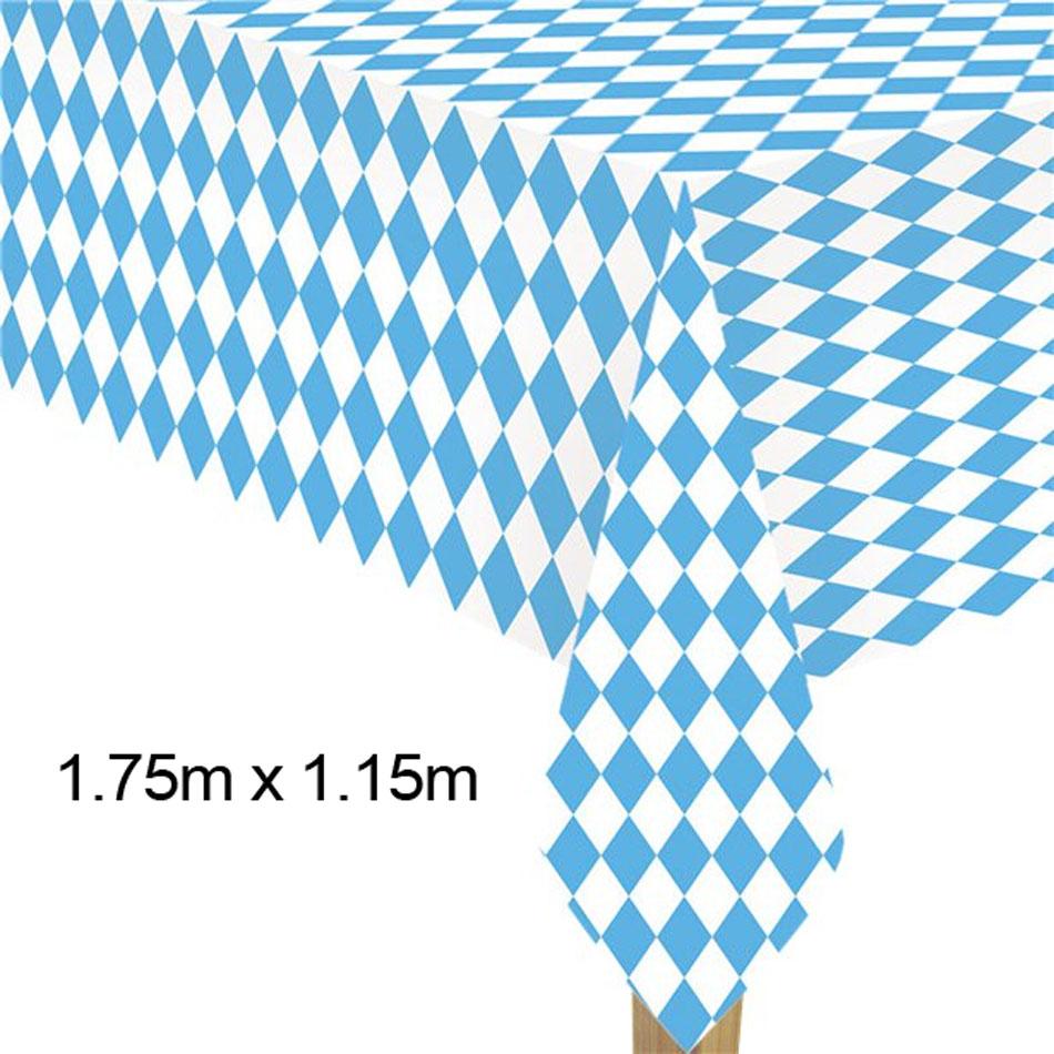 Paper Oktoberfest table cover by Amscan 9904817 1.75m x 1.15m wide and available here at Karnival Costumes online party shop