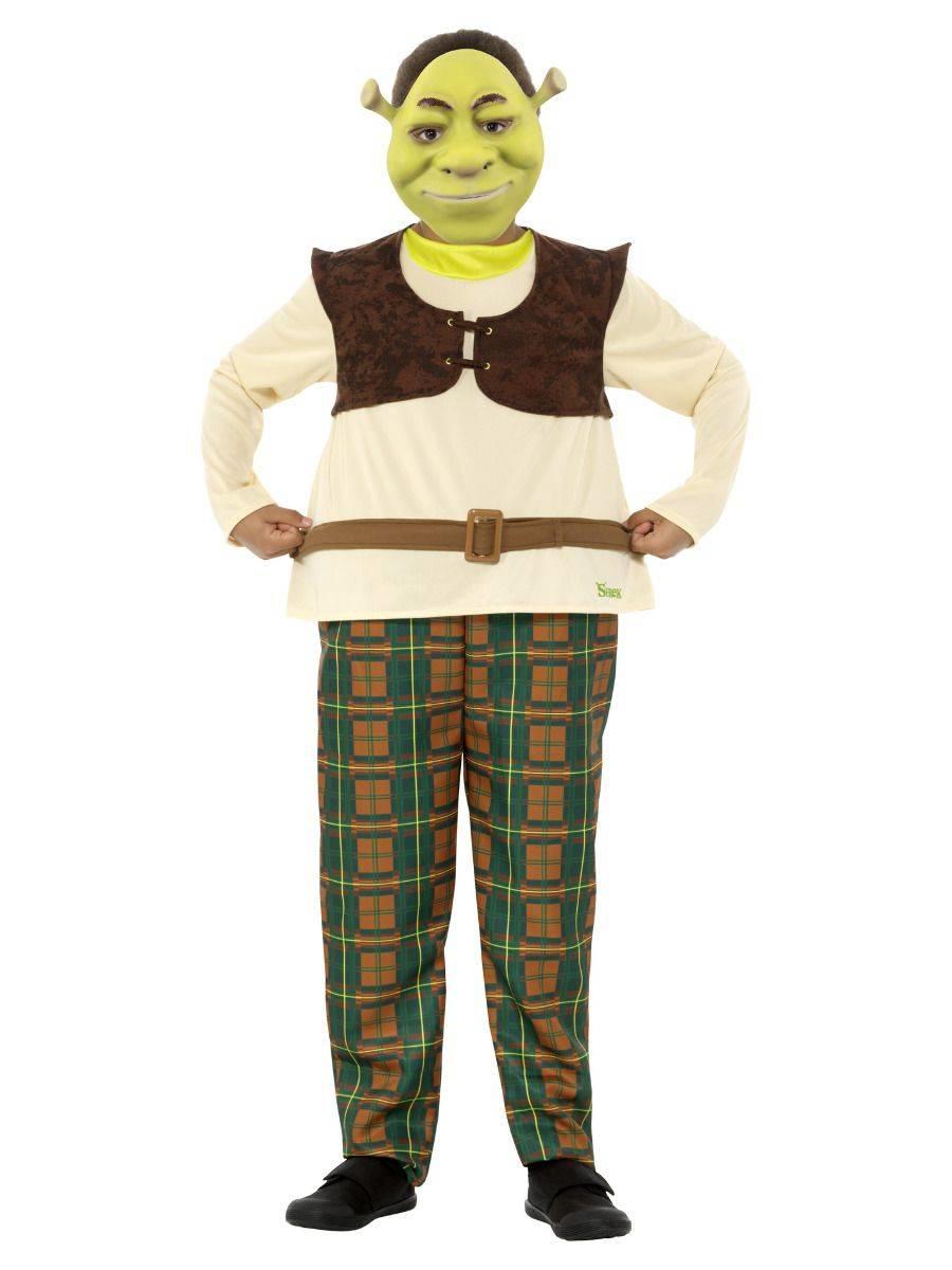 Boy's Shrek fancy dress costume for parties and book week. Fully licensed it's by Smiffys 41512 and available here at Karnival Costumes online party shop