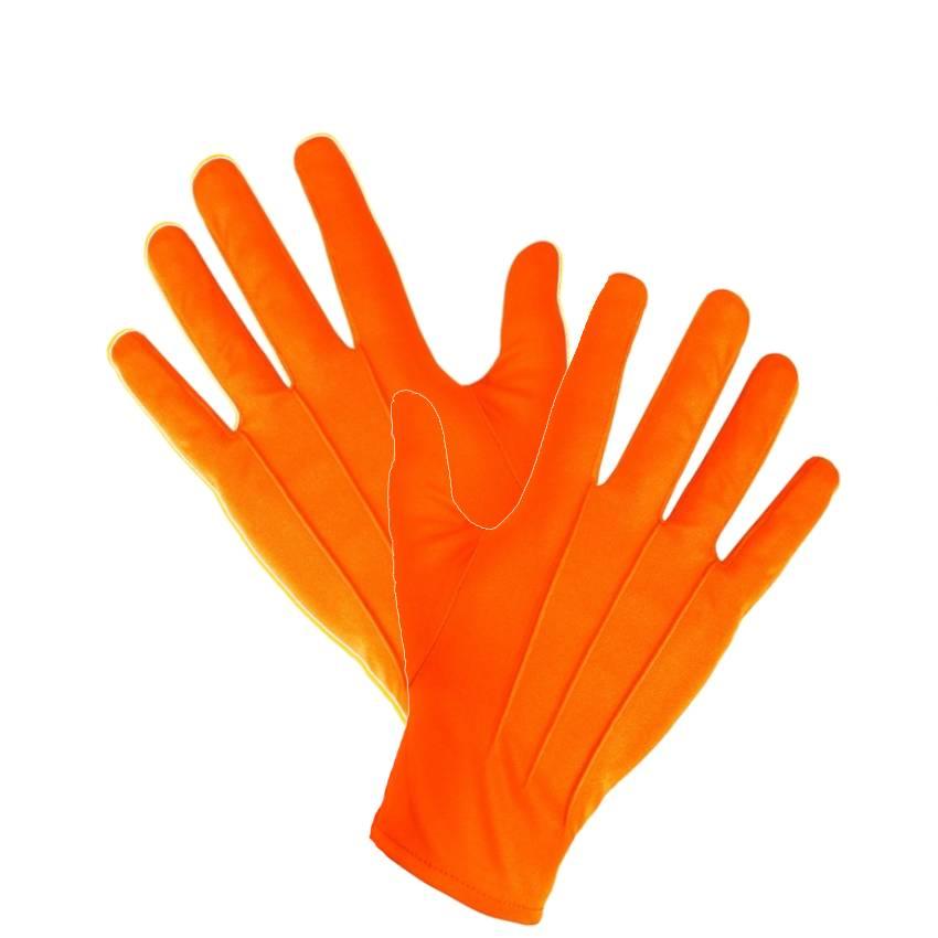 Men's Orange Dress Gloves by Widmann 1463O available here at Karnival Costumes online party shop