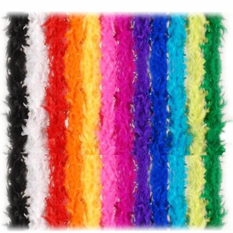 Feather Boa 1.8m long in Assorted Colours by Widmann  0370 available here at Karnival Costumes online party shop