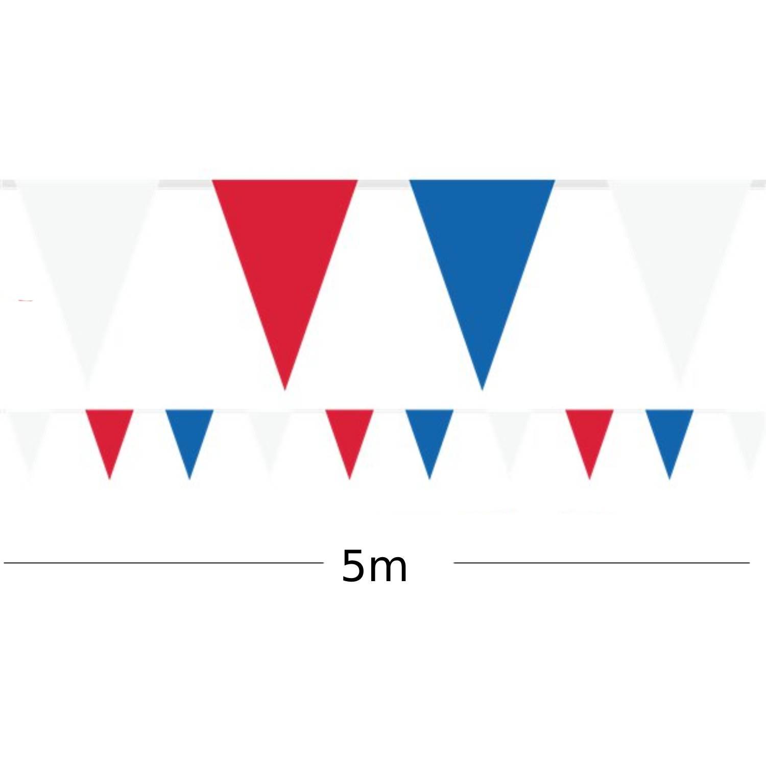 Patriotic 5m length Red, White and Blue Pennant Flag Bunting with 20 Pennants by Amscan 9913044 available here at Karnival Costumes online party shop