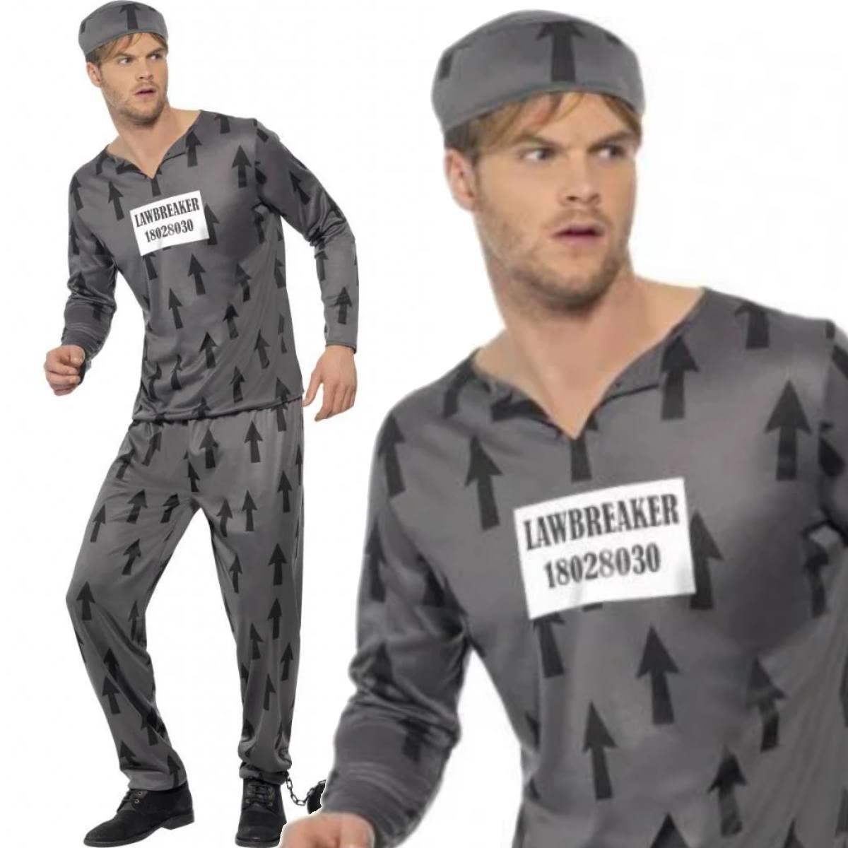 Men's Lawbreaker Adult Costume by Smiffys 39501 available here at Karnival Costumes online party shop
